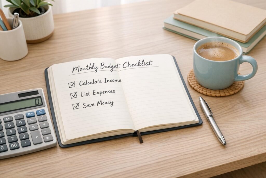monthly personal finance checklist